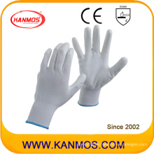 Anti-estática de nylon PU tejido guantes de trabajo de seguridad industrial (54002)